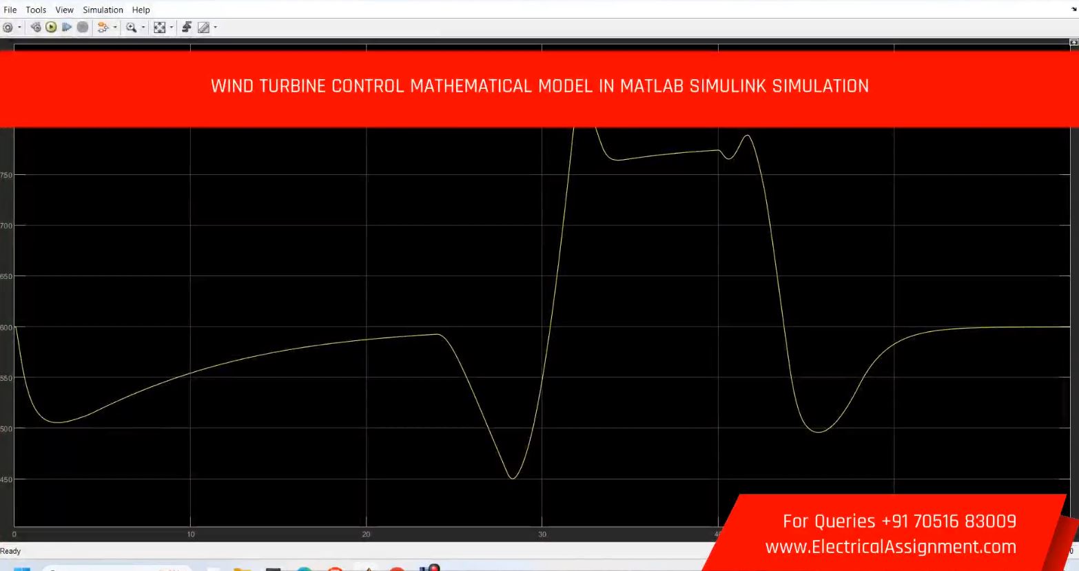 WIND TURBINE CONTROL MATHEMATICAL MODEL IN MATLAB SIMULINK SIMULATION screenshot 3